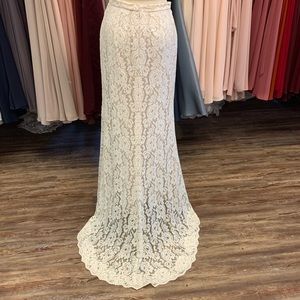 Bordeaux 56126 Ivory Lace Skirt by Willowby